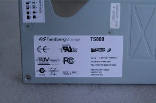 Tandberg TS800 400GB 800GB Ultrium LTO 3 SCSI LVD Black Internal Tape