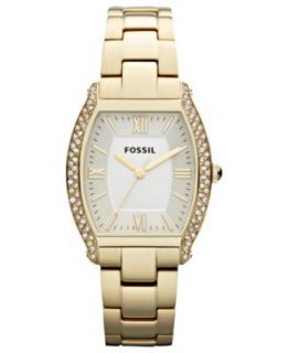 Fossil Watch, Womens Adele Gold Tone Stainless Steel Bracelet 23x33mm