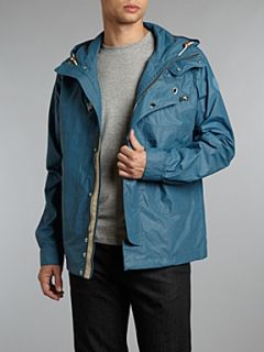 Paul Smith Jeans Deck jacket with hood and clip detail fastening Blue   