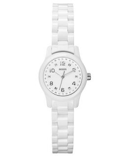 GUESS Watch, Womens Color Pop White Polycarbonate Bracelet 26mm