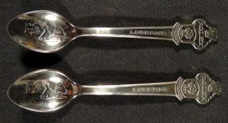 Rolex Lucerne Bucherer CB Spoons Lot of 2 Lion