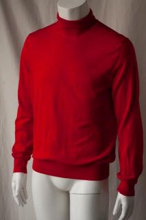 Yves Saint Laurent Mens Red Turtleneck Sweater New L