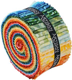 roll up jelly roll elementals collection geos batiks by lunn studios