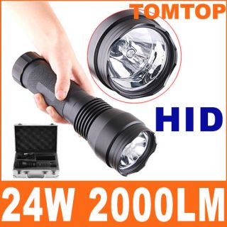 24W HID Xenon Spotlight Torch Flashlight 2000 Lumens