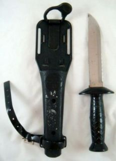 Vintage Aqua Lung Diving Knife with Sheath