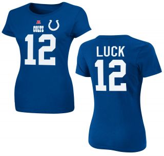 Indianapolis Colts Andrew Luck Womens Fair Catch IV Blue Ladies