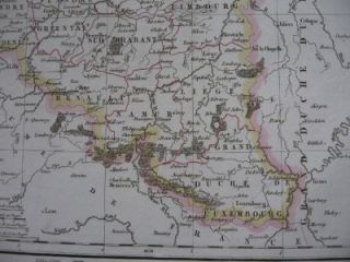 1833 Delamarche Map Belgium Netherlands Luxemburg