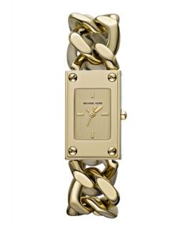 Michael Kors Watch, Womens Gold Plated Stainless Steel Chain Bracelet