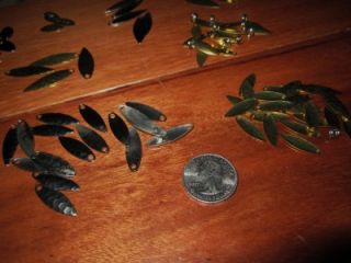 Vintage Lot of Fishing Lure Making Supplies Spinner Blades Clevices