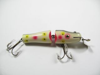 Vintage Lucky Strike Jointed Pikie Minnow Canada Fishing Lure