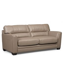 Kyle Leather Seating with Vinyl Sides & Back Sofa Bed, Full Sleeper 80