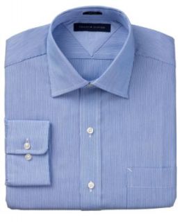 Tommy Hilfiger Shirt, Slim Fit Blue Striped Long Sleeve Shirt