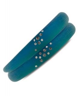 Kenneth Cole New York Bracelet Set, Set of 2 Blue Green Ombre Resin