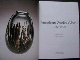 American Studio Glass 1960 to 1990 Mint Book HB Contemporary Art Glass