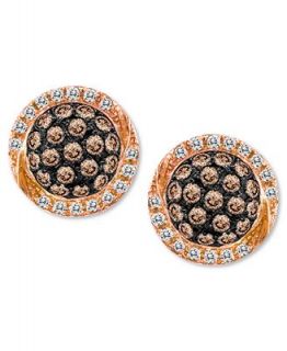 Le Vian 14k Rose Gold Earrings, Chocolate Diamond (3/8 ct. t.w.) and