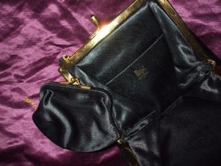 Antique Enameled Silk Magid Evening Bag Handbag Coin At