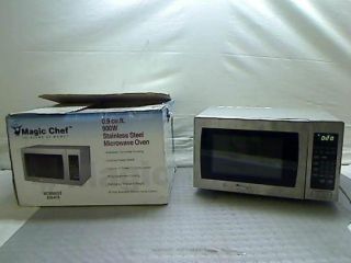 Magic Chef 0 9 CU ft Countertop Microwave in Stainless Steel TADD