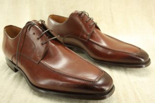 Magnanni Ricardo Square Toe Tomo Brown Leather Lace Up Oxfords Size 13
