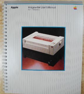 1983 Apple ImageWriter I Printer Manual w/ 1984 Macintosh 128K Packing
