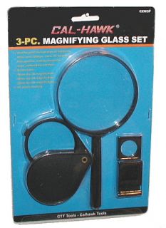 Sale 1 Industrial Grade Magnifying Glasses 3 PC 3X 5X 8x