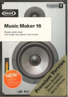 Magix Music Maker 16 Premium for PC XP Vista 7 Retail SEALED Box
