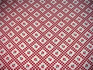 Round Cherry Tablecloth Retro Vintage Style Cherries Red Checkerboard