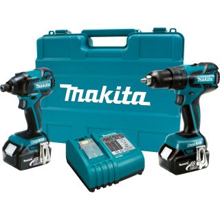 Makita LXT239 18V Cordless 1 2 inch Hammer Drill and Impact Driver