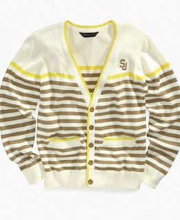 Sean Johh Kids Sweater, Boys Stripe Cardigan   Kids Boys 8 20