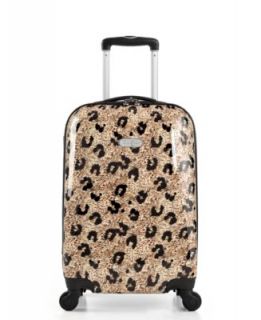 Jessica Simpson Suitcase, 20 Leopard Rolling Hardside Spinner Upright