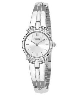 Citizen Watch, Womens Crystal Accented Stainless Steel Bangle