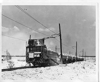 O805 RP 1952 Manistique MI Hunt Spur Quarry Railroad Train Engine 7