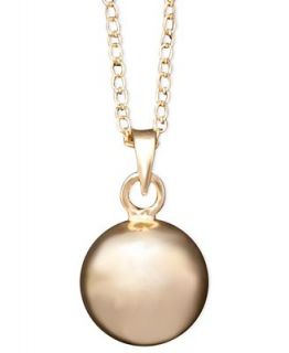 Giani Bernini 24k Gold over Sterling Silver Necklace, Bead Pendant