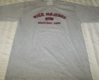 Rick Majerus Basketball Camp Shirt Small Autographed Autograph Auto