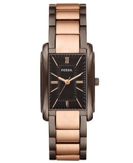 Fossil Watch, Womens Adele Brown and Rose Gold Ion Plated Stainless