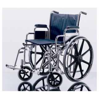 Medline Excel Extra Wide Manual Wheelchair 22 x 18 (350 lb. Weight