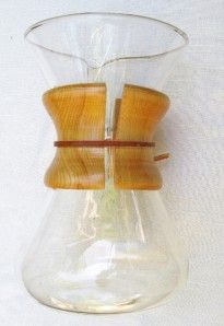 Chemex CM 2 manual drip glass coffee maker + lid, box; flask, pot, CM2