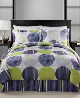 Martha Stewart Collection Bedding, Painted Chevron 6 Piece Comforter