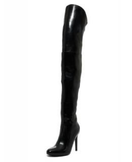 Marc Fisher New Smoking Black Almond Toe Over The Knee Boots Heels