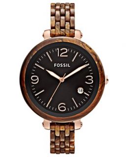 Fossil Watch, Womens Heather Rose Gold Tone Stainless Steel and
