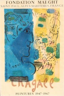 Marc Chagall Fondation Maeght Lithograph Poster 1967