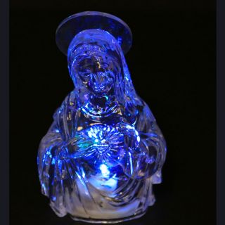 Mother Maria Virgin Mary Virgen de Guadalupe LED Light Up Figurine