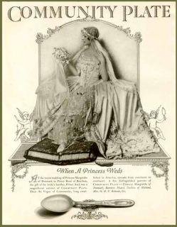 Princess Margrethe of Denmark in 1927 Silverplate Ad