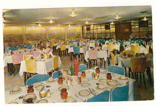 Dining RM Sugar Maples Maplecrest NY Catskills Postcard