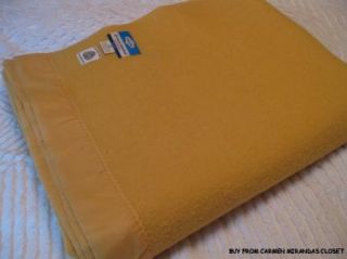 Blanket Gold Yellow Eaton Haddon Hall Mothproofed Canada Fabric