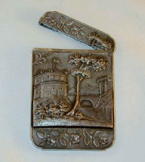 1847 Silver Castle Top Card Case Leonard Wilson USA