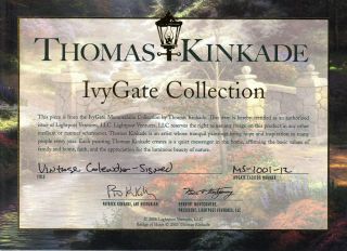 Kinkade Signed Vintage Calendars with Cert of Authenticity Ivygate