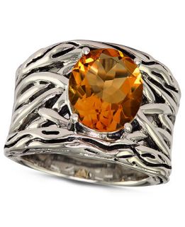 EFFY Collection Sterling Silver Ring, Citrine (4 1/10 ct. t.w.) Oval