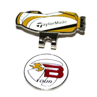 New Yellow TaylorMade Magnetic Ball Marker Hat Clip