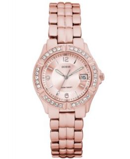 GUESS Watch, Womens Light Pink Aluminum Bracelet 41mm U12657L2   All