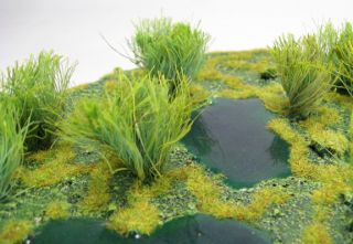 Terrain for Wargames Marsh or Swamp with Small Pools